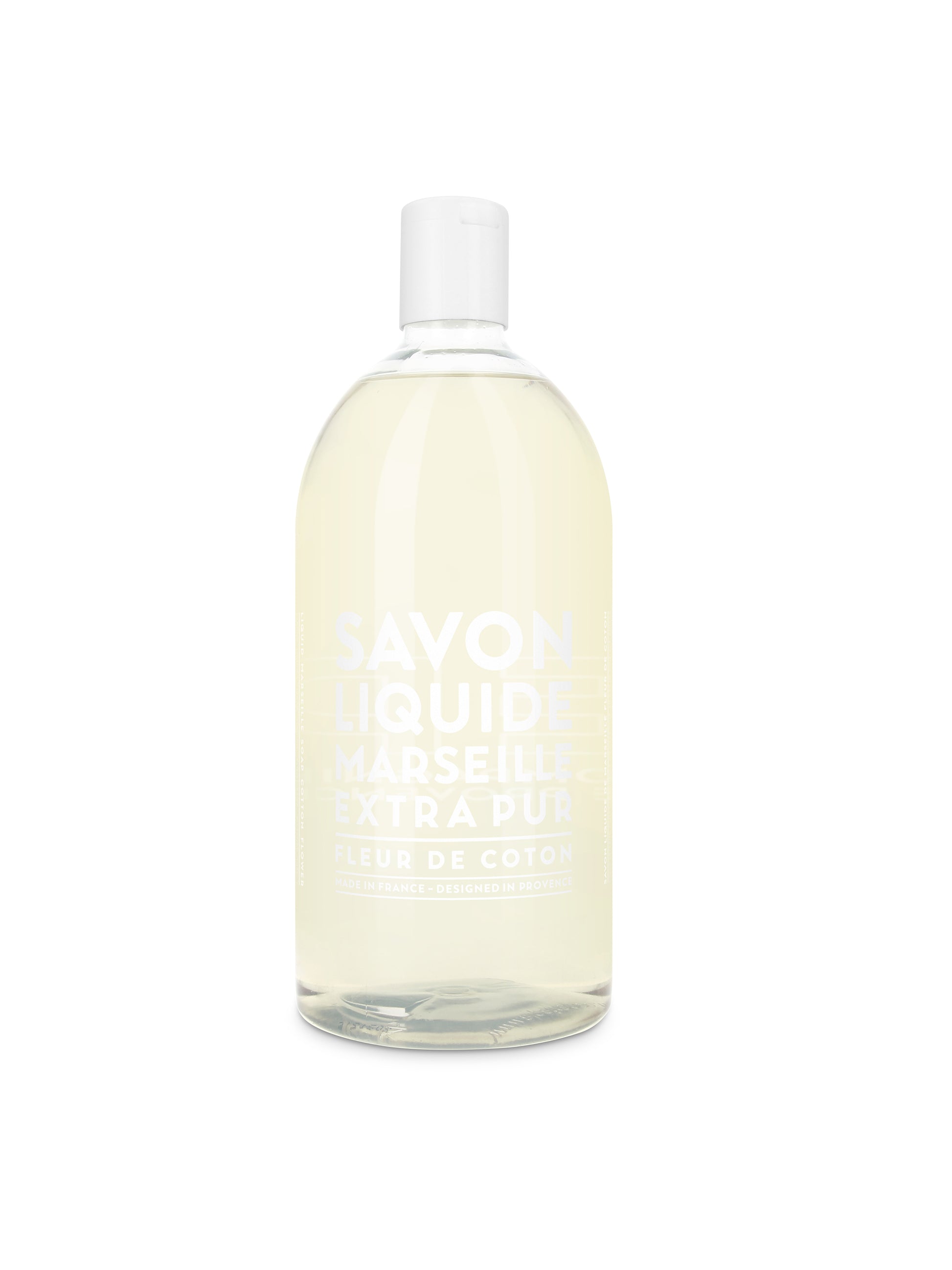 Savon de Marseille Extra Pur Cotton Flower Liquid Soap Refill Bottle Weston Table