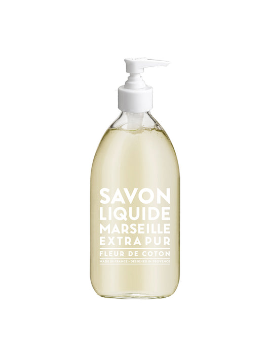 Savon de Marseille Extra Pur Cotton Flower Liquid Soap Set Weston Table