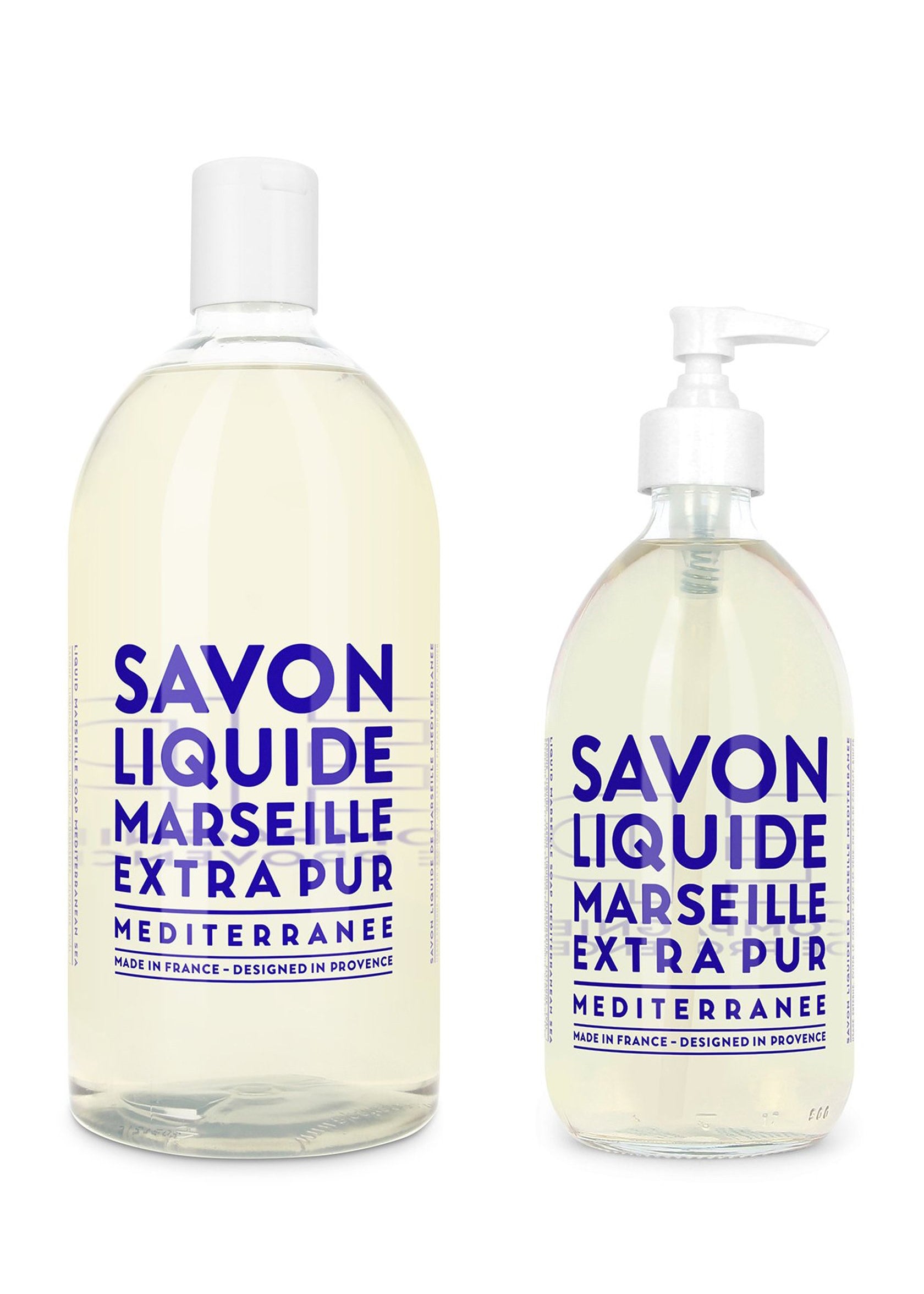 Savon de Marseille Extra Pur Mediterranean Sea Liquid Soap Set Weston Table