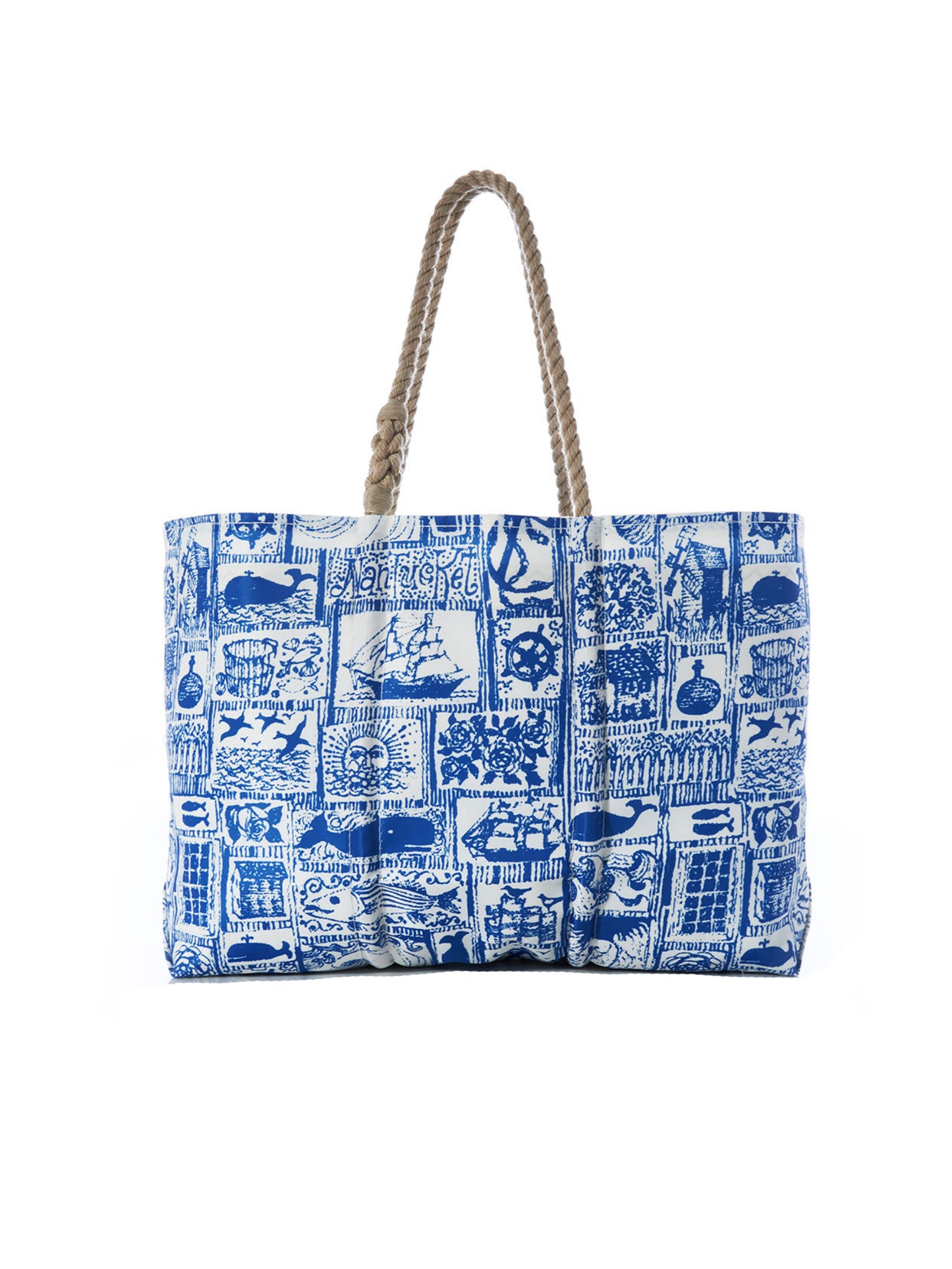 Sea Bags Nantucket Patchwork Print Large Tote Weston Table