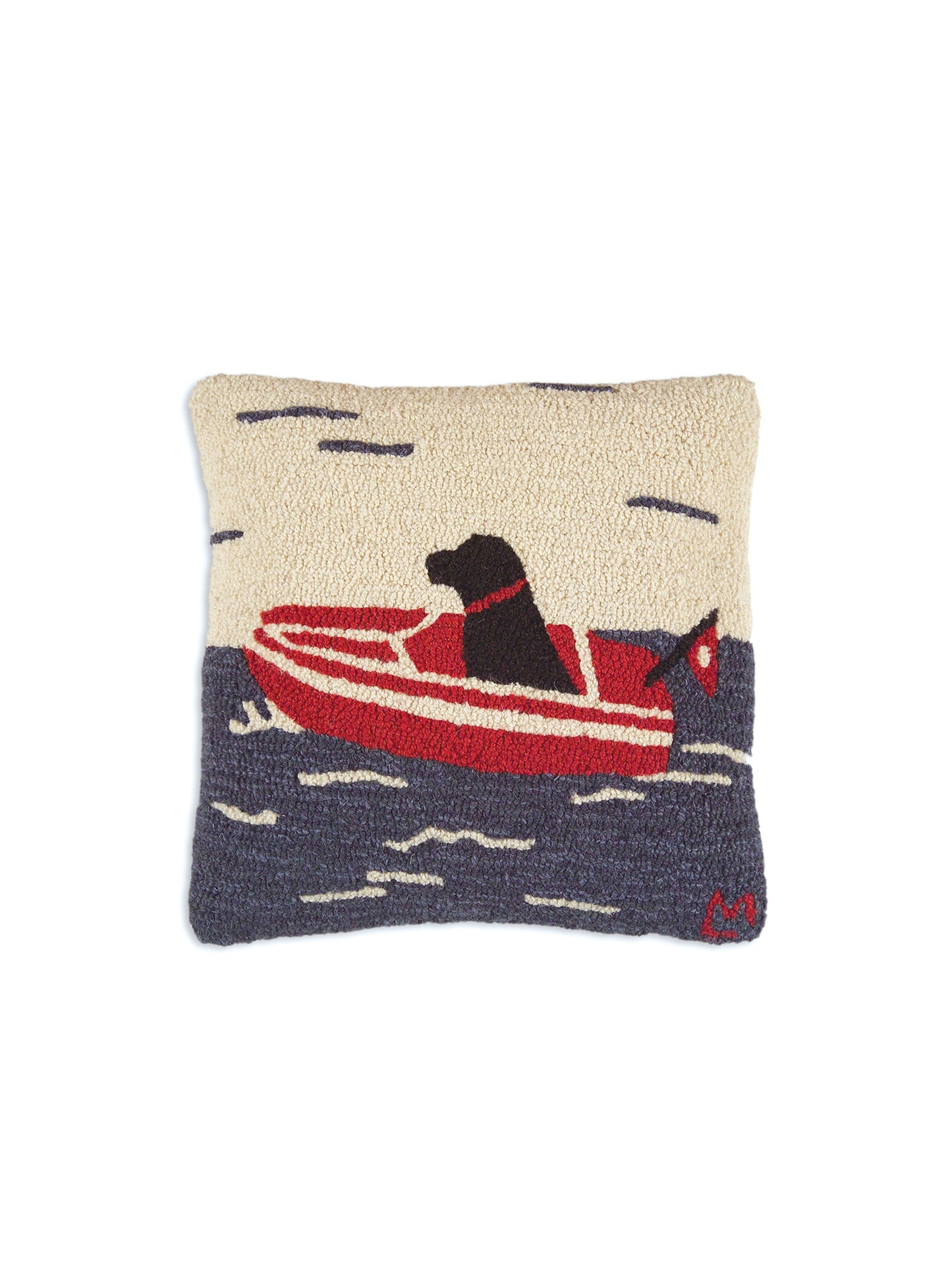 Seadog Hooked Wool Pillow Weston Table