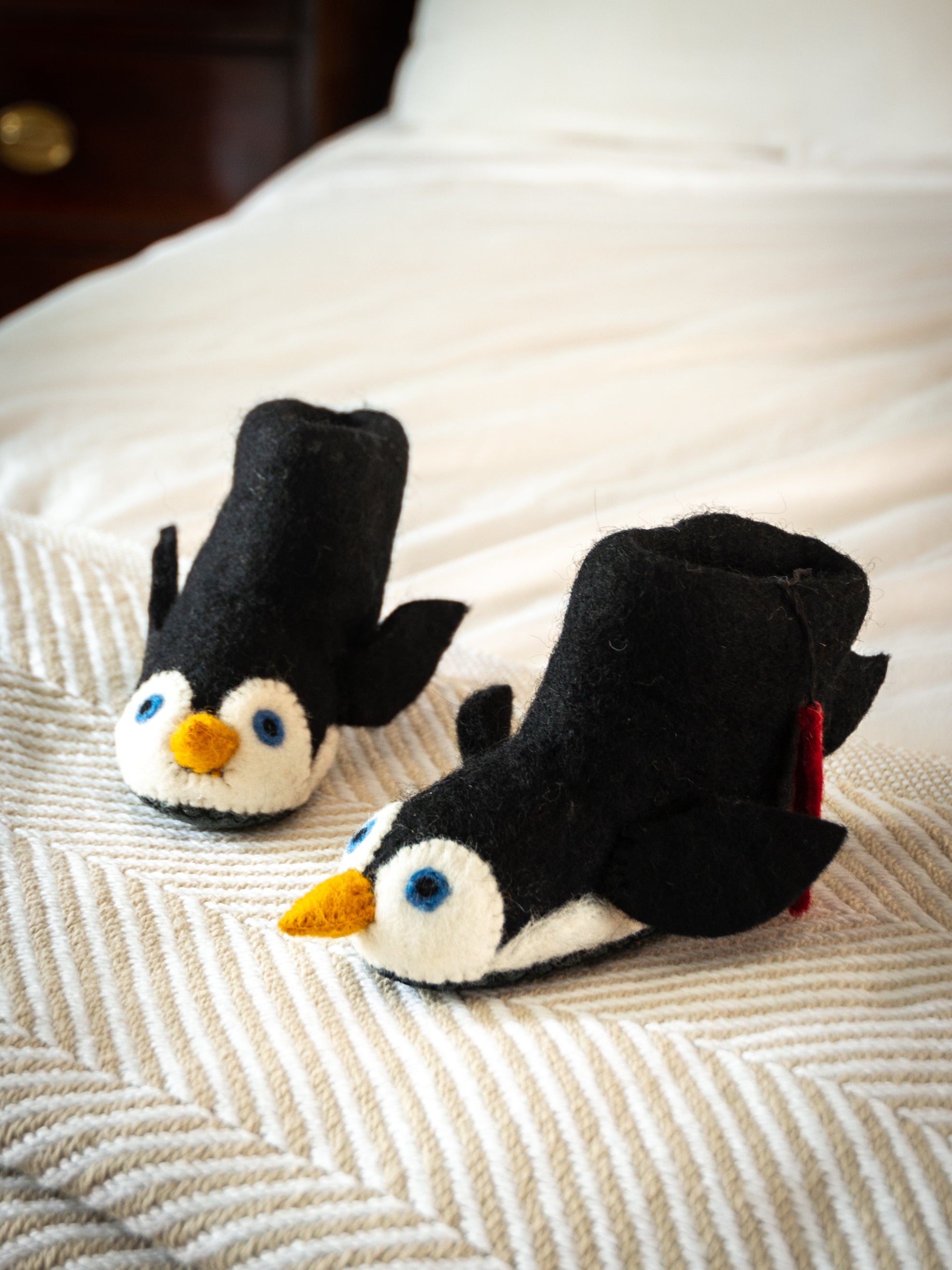 Shop the Sew Heart Felt Penguin Slippers at Weston Table