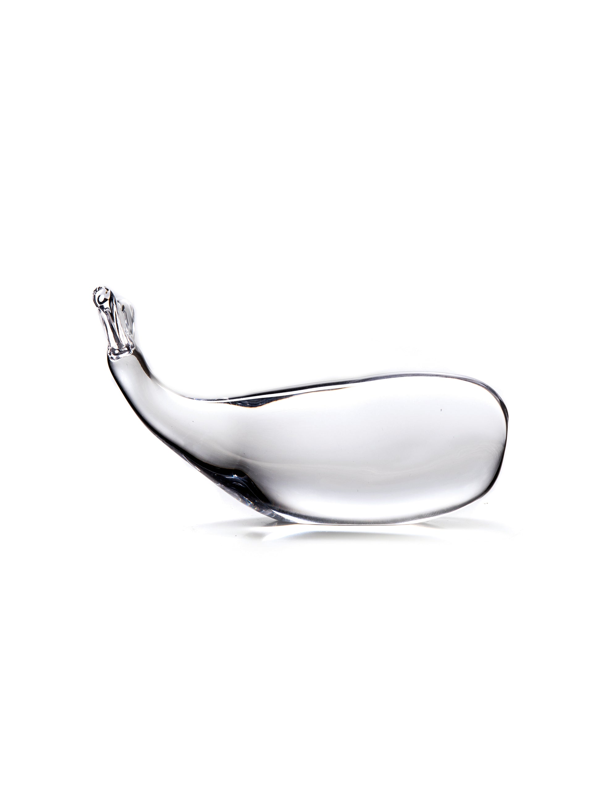 Simon Pearce Nantucket Whale Paperweight in Gift Box Weston Table