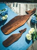 Sir|Madam Hand Carved Whale Wood Boards Weston Table