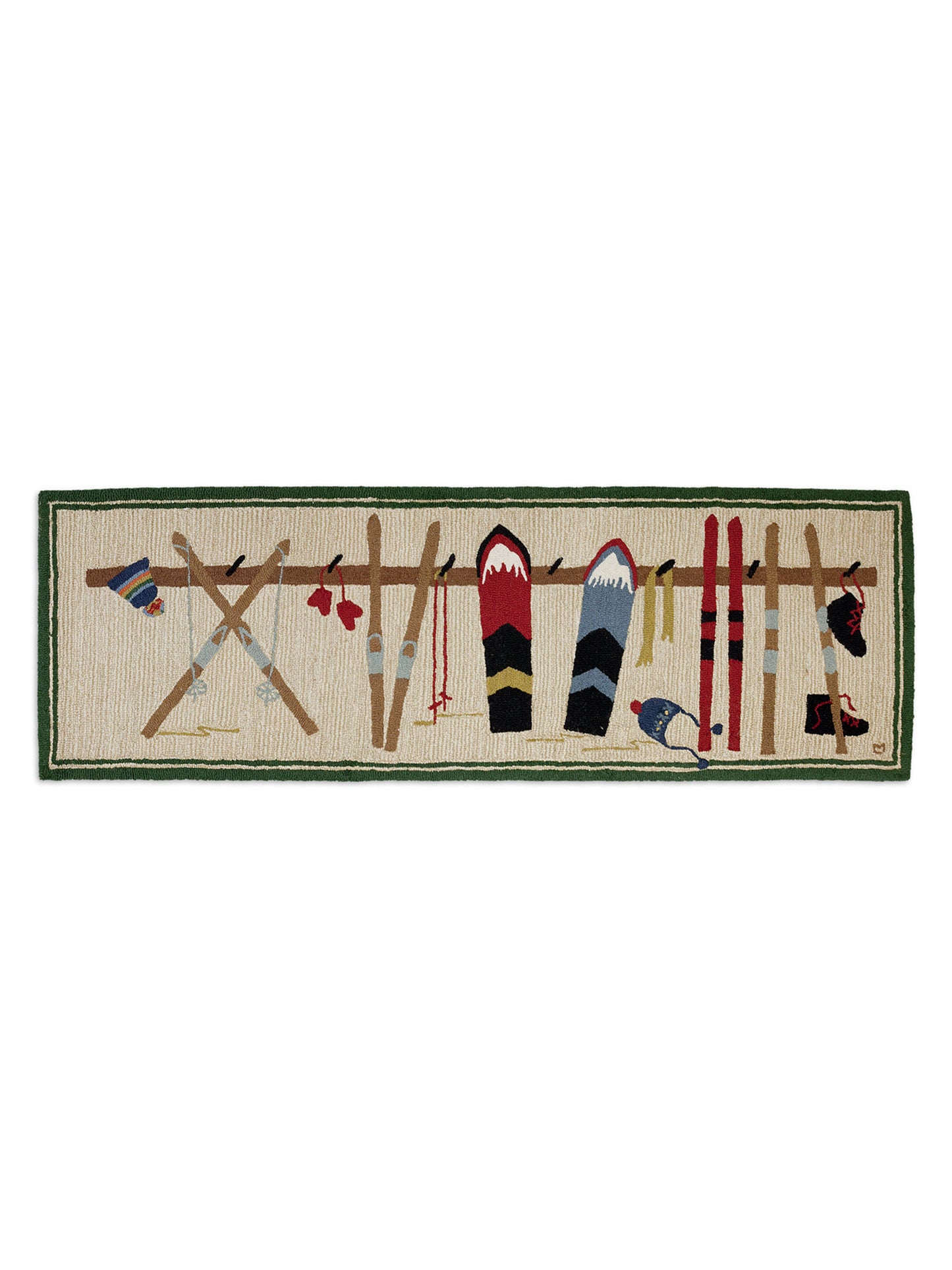 Ski Rack Room Hooked Wool Rug Weston Table