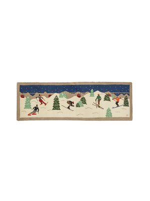  Skiers on The Mountain Runne Weston Table 