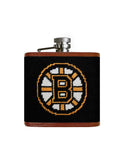 Smathers & Branson Boston Bruins Needlepoint Flask Weston Table