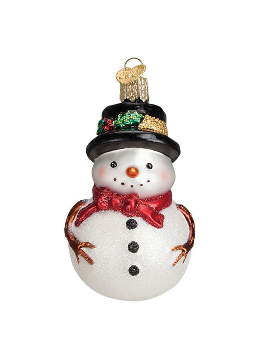 Snowman Ornaments Holly Hat Snowman Weston Table