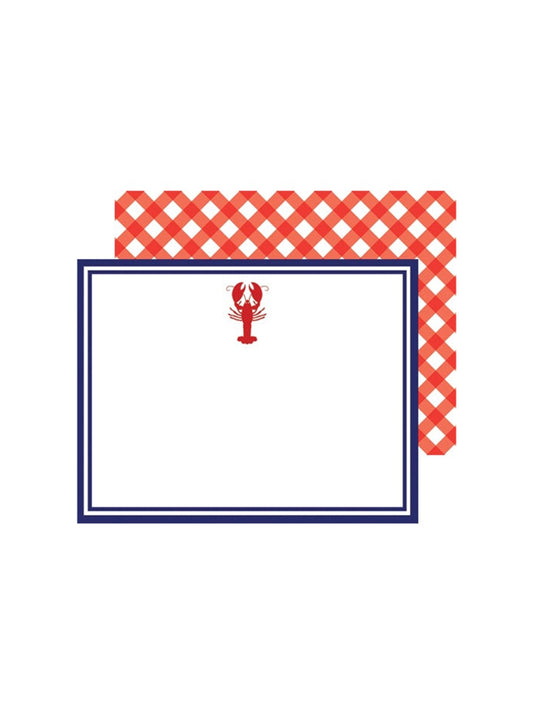 Social Stationary Flat Notecards Lobster Weston Table