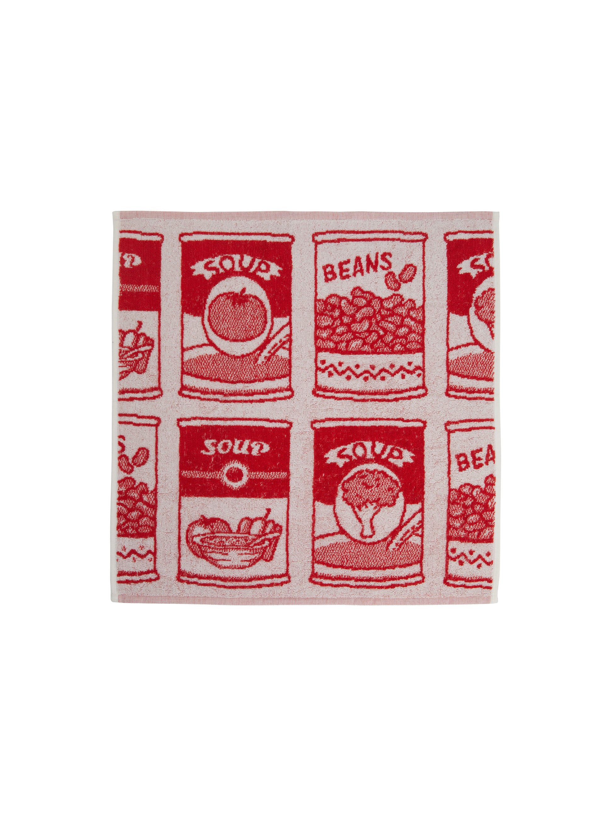 Soup Cans Kitchen Towel Terry Weston Table