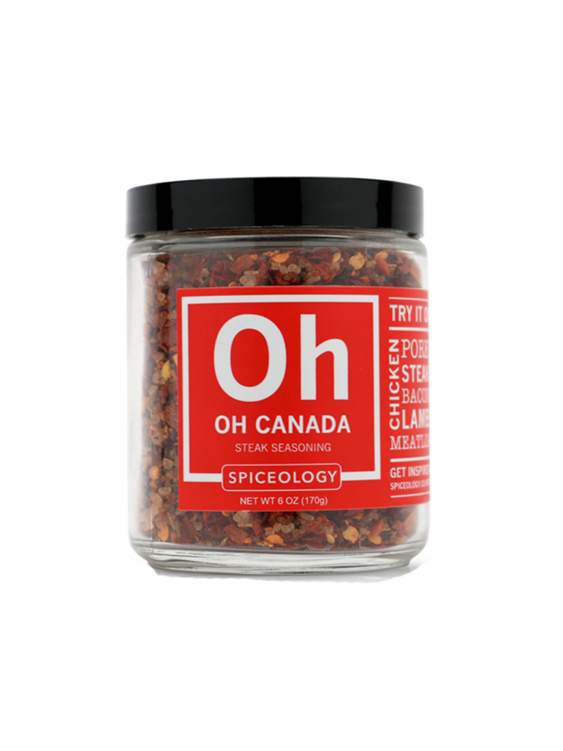 Spiceology Rubs & Blends Glass Jar Oh Canada Weston Table