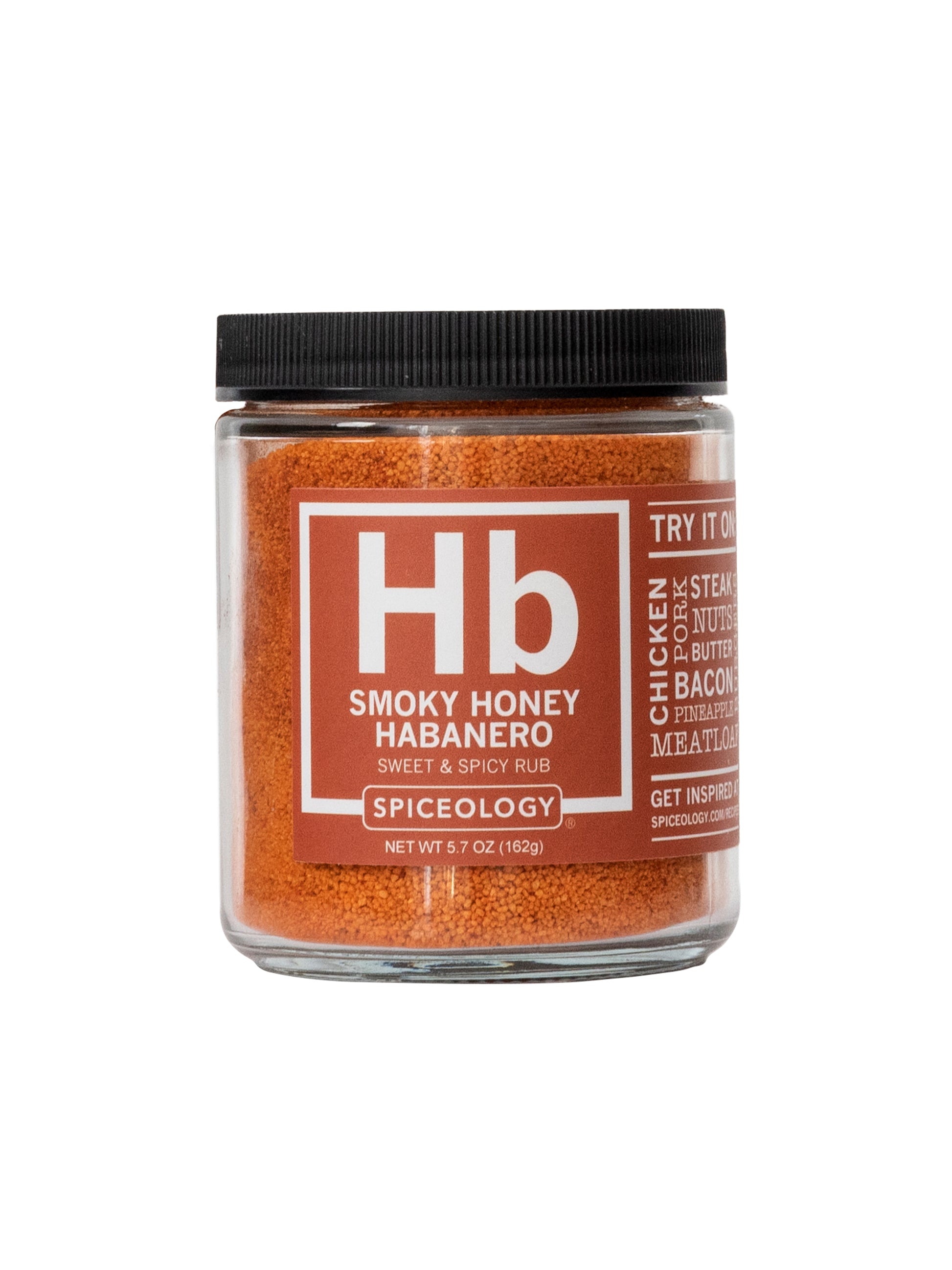 Spiceology Rubs & Blends Glass Jar Smoky Honey Habanero Weston Table