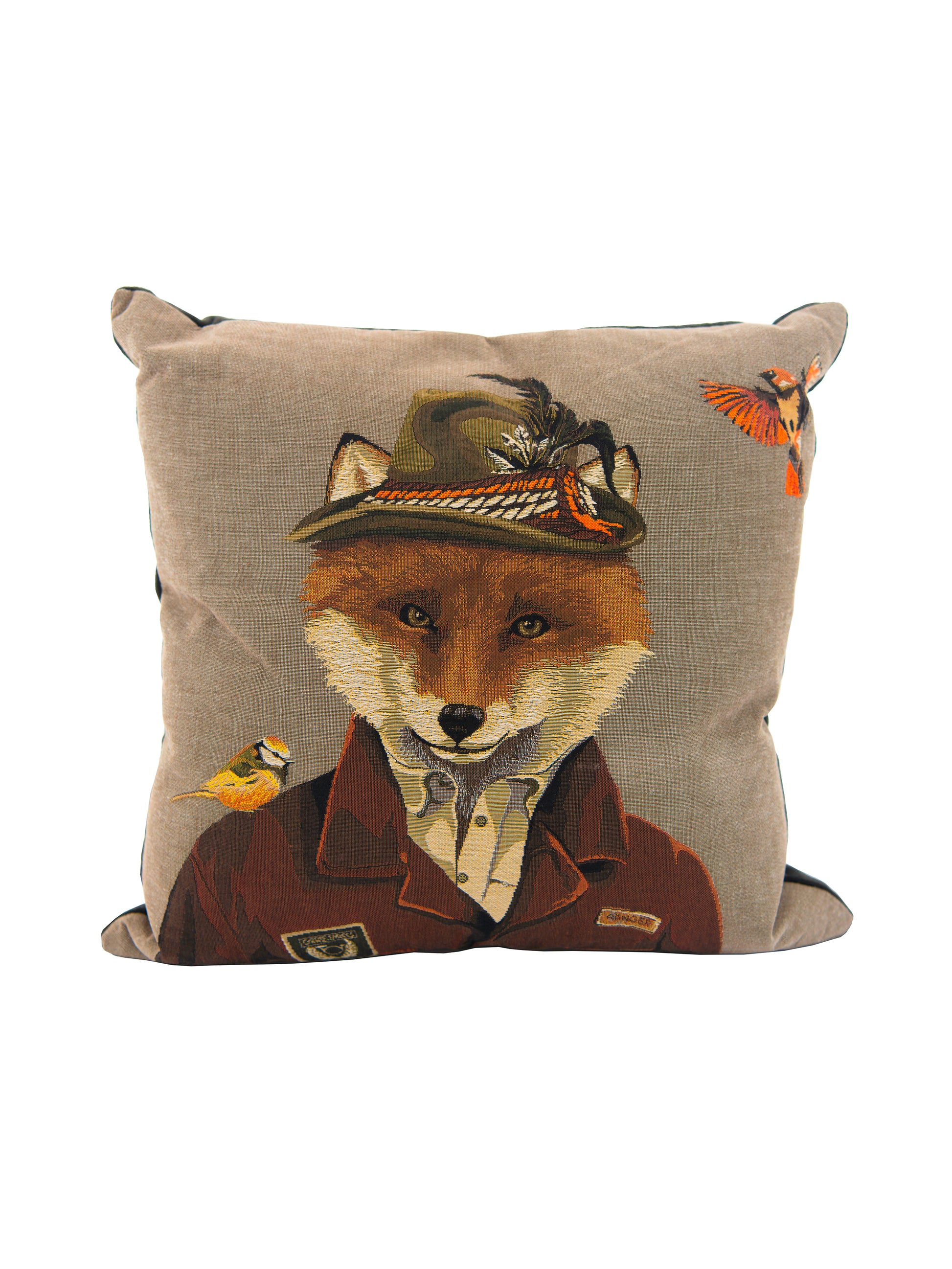 Spring Hunter Fox Pillow with Hunting Hat Weston Table