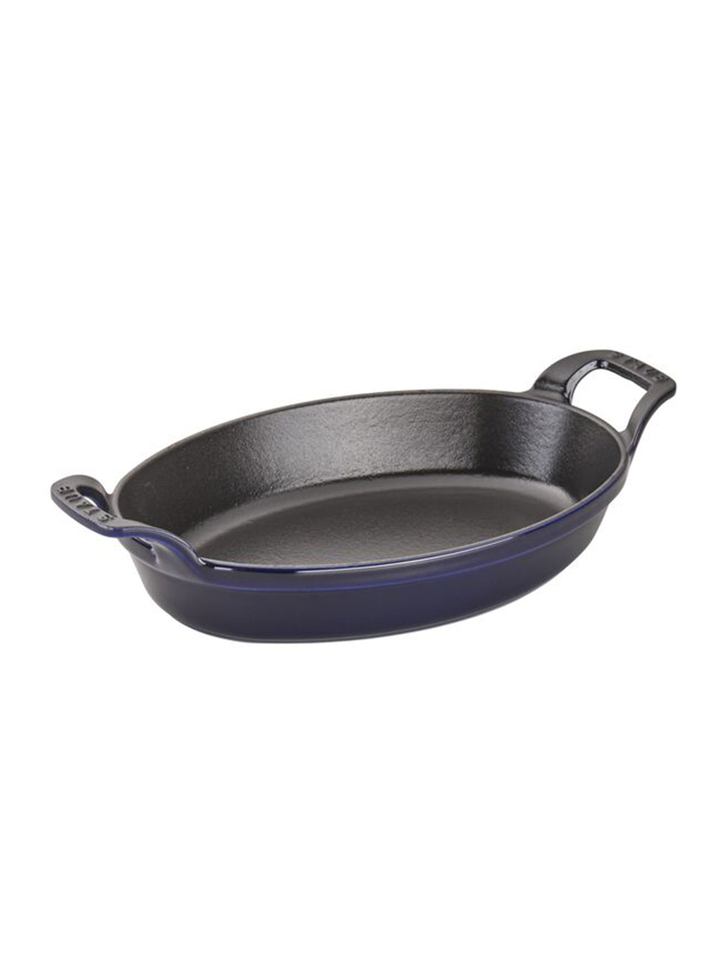 Staub Cast Iron 9.5 x 6.75 Oval Baking Dish - Matte Black 