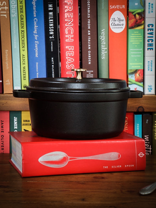 Staub Cast Iron 2.75 Quart Round Cocotte Weston Table