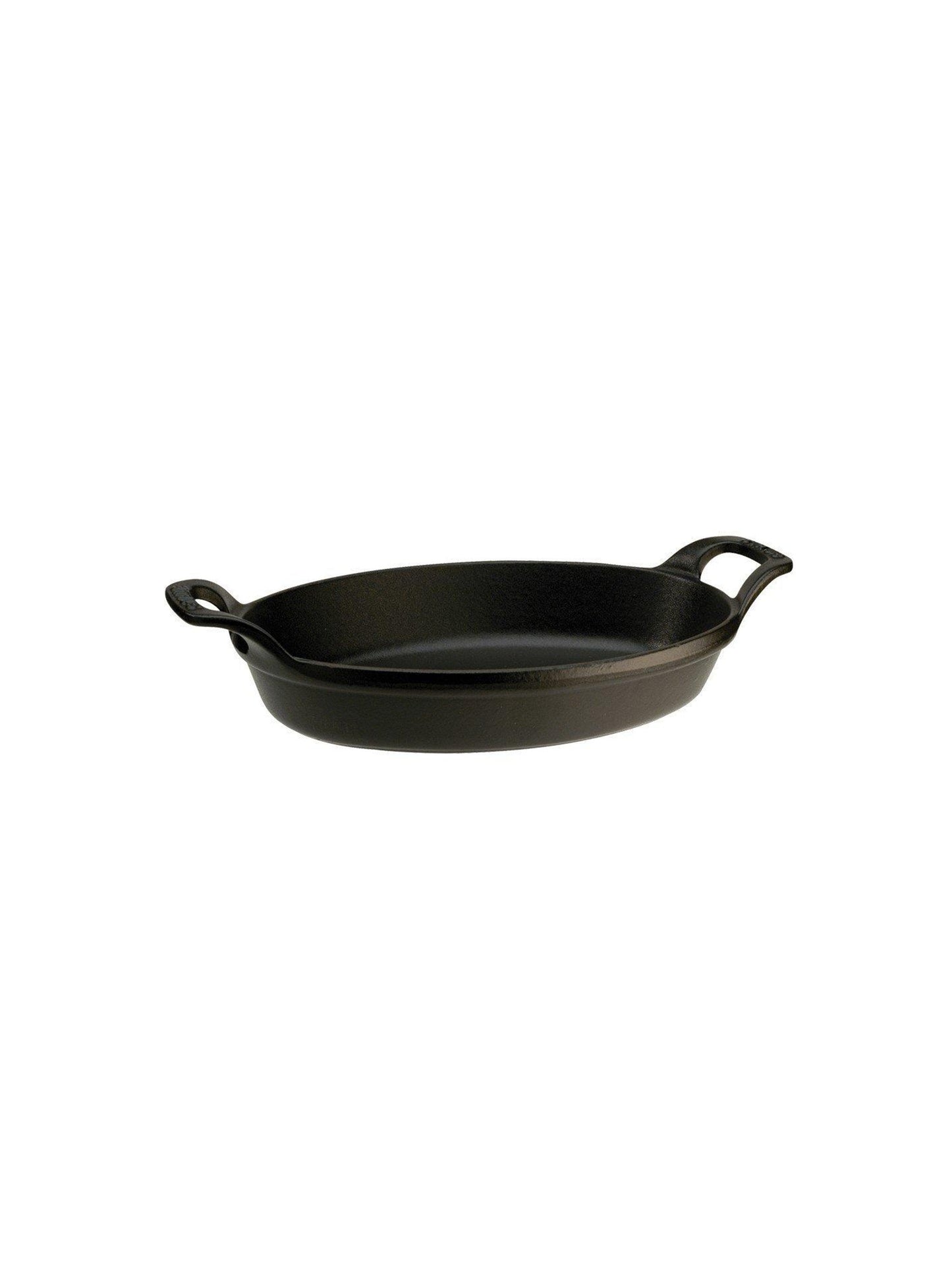 Staub Cast Iron 14.5 x 11.2 Oval Baking Dish - Matte Black