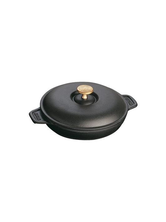 Signature 10-1/2 in. x 18-1/2 in. Enameled Cast Iron Roasting-Baking Pan in  Obsidian Black