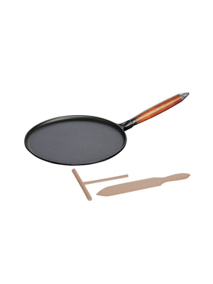  Staub Cast Iron Crepe Pan with Spreader and Spatula Weston Table 
