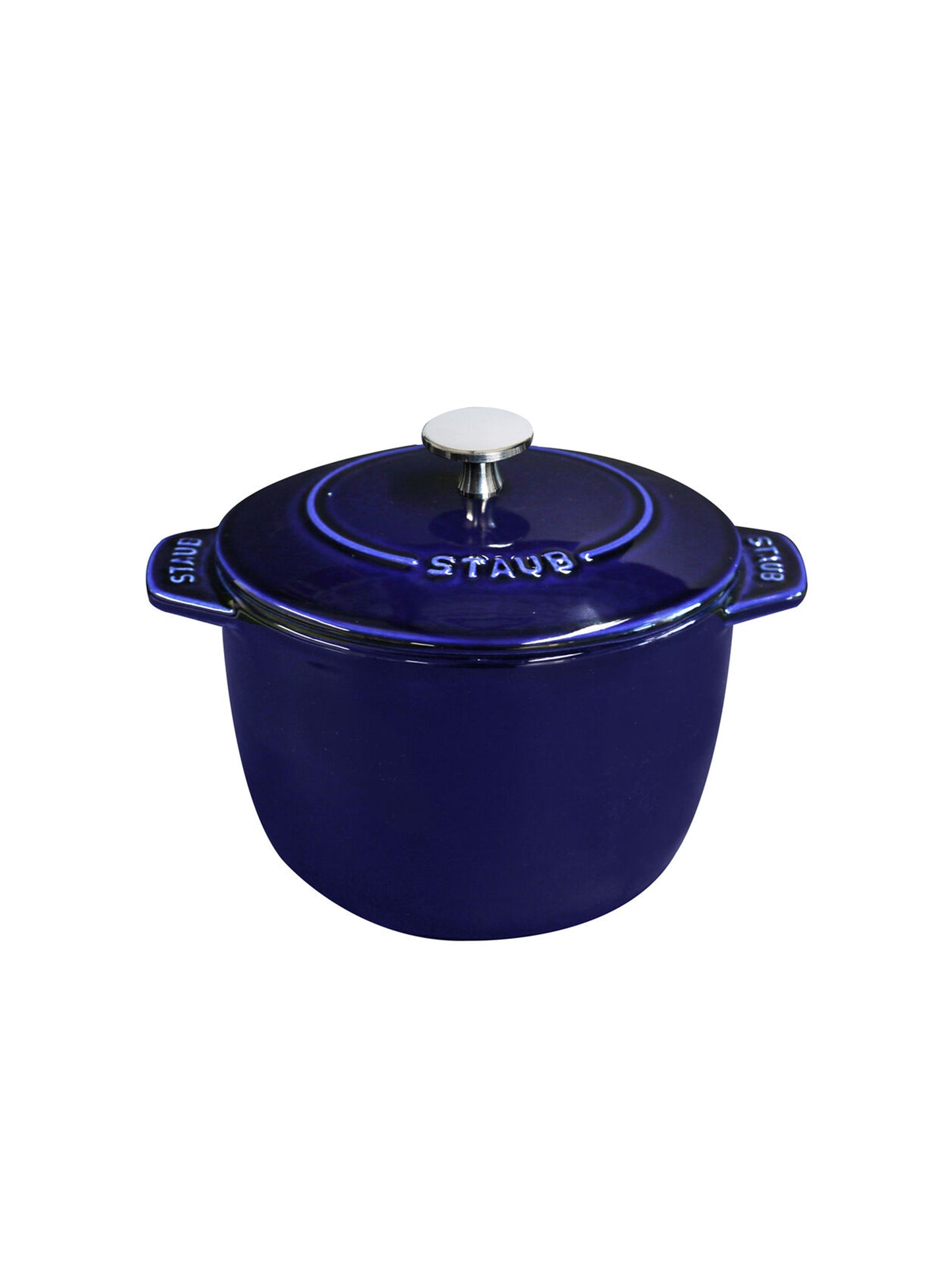 Staub Enameled Cast Iron 1.5 Qt Petite French Oven in Dark Blue — Las Cosas  Kitchen Shoppe