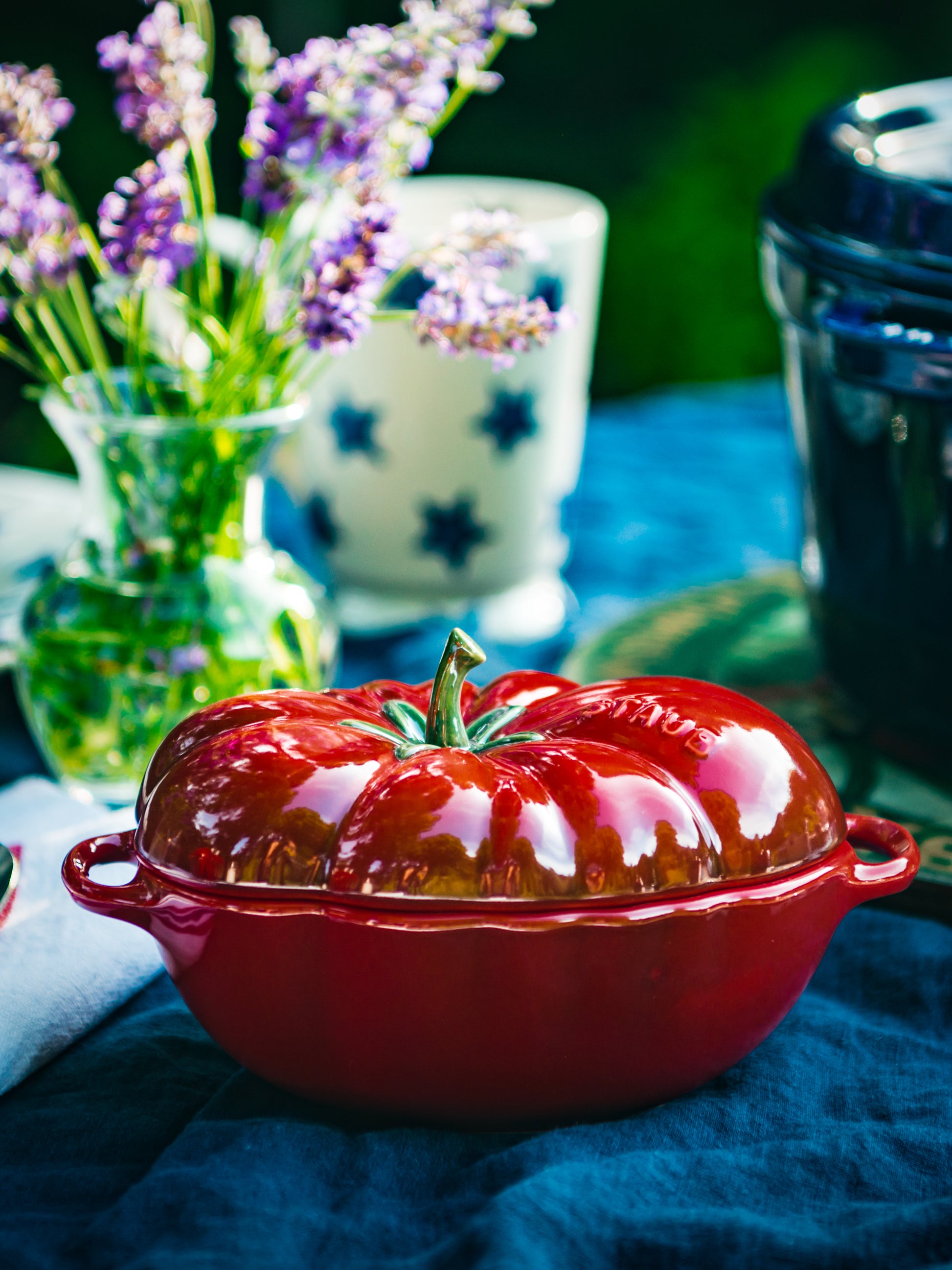 Staub Ceramic Petite Tomato Cocotte Weston Table