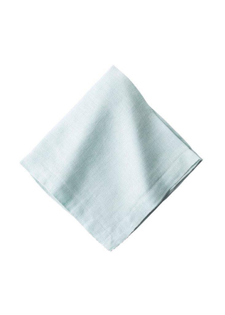 Stonewashed Glacier Blue Linen Collection Napkins Weston Table