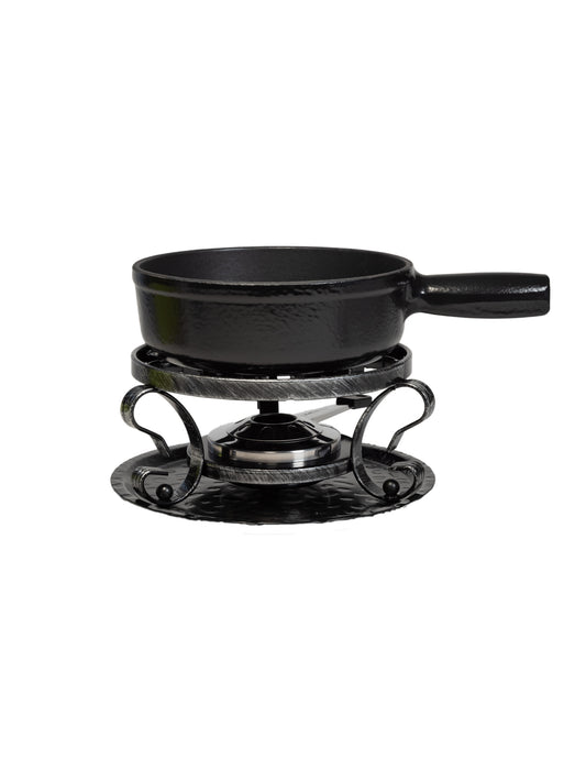 Swissmar Black Enamel Professional Cast Iron Fondue Pot Weston Table
