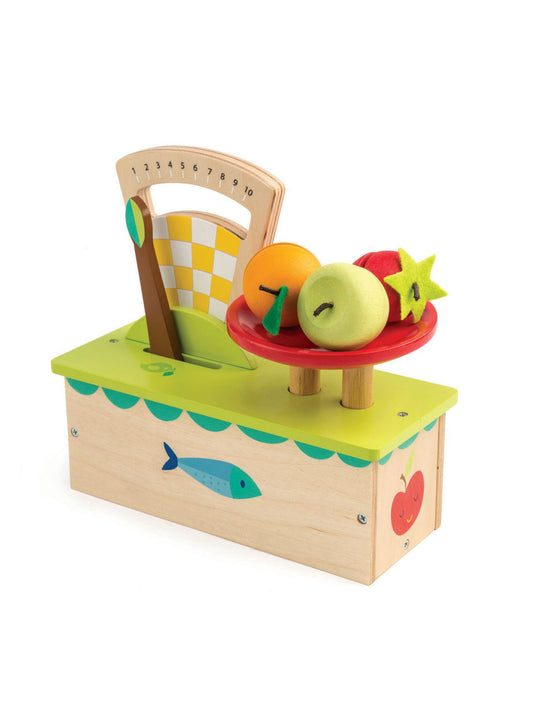 Tender Leaf Toys Weighing Scale Weston Table