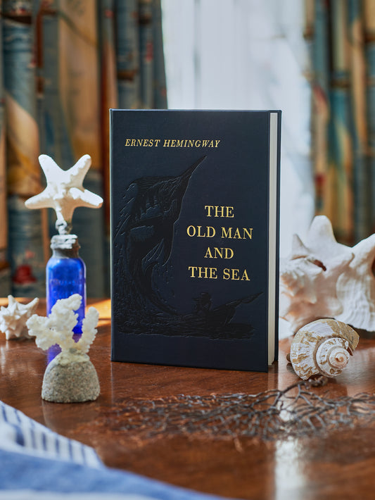 The Old Man and the Sea Leatherbound Edition Weston Table