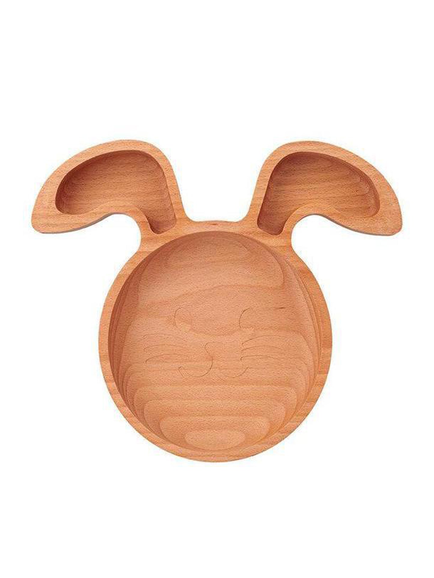 Eco-Friendly Wooden Rabbit Child Plate Weston Table