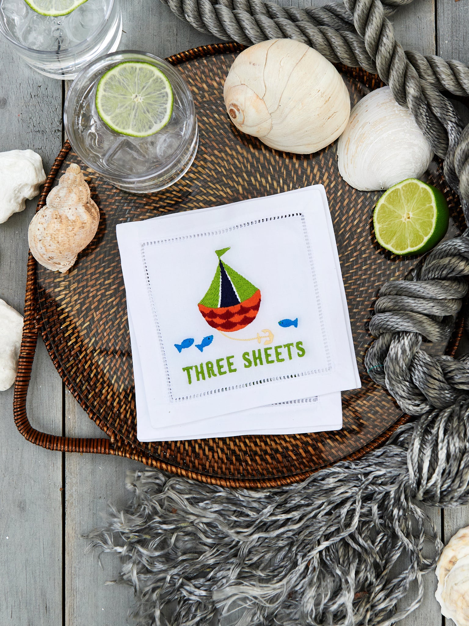 Three Sheets Cocktail Napkin Set