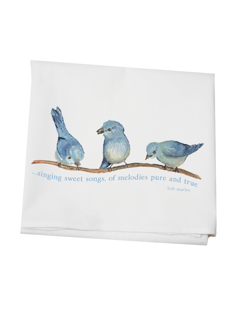 Tina Labadini Flour Sack Towels Three Little Birds Weston Table