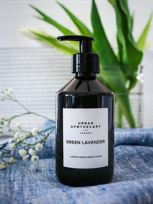  Urban Apothecary London Green Lavender Hand & Body Lotion Weston Table 