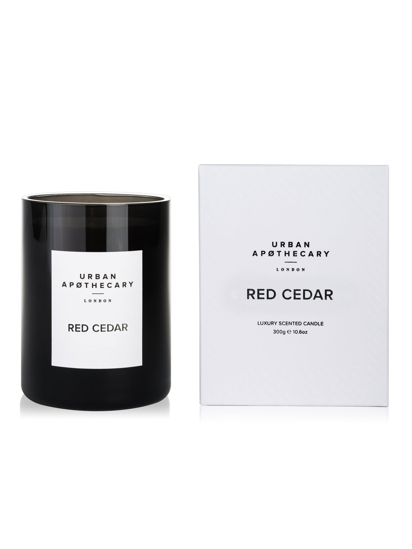 Urban Apothecary London Luxury Scented Candle Red Cedar Weston Table