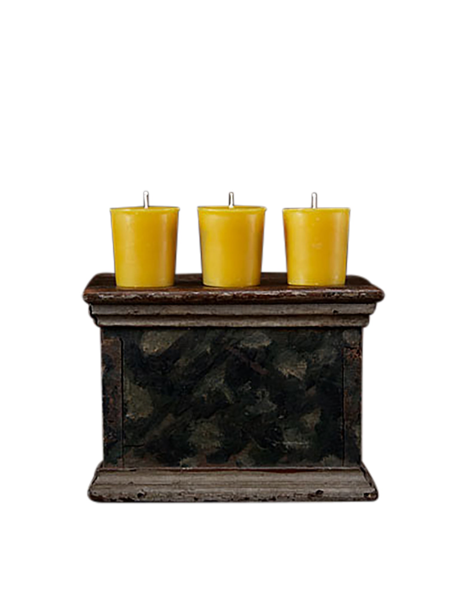 MATCH Pewter Beeswax Votive Candles Gold Weston Table