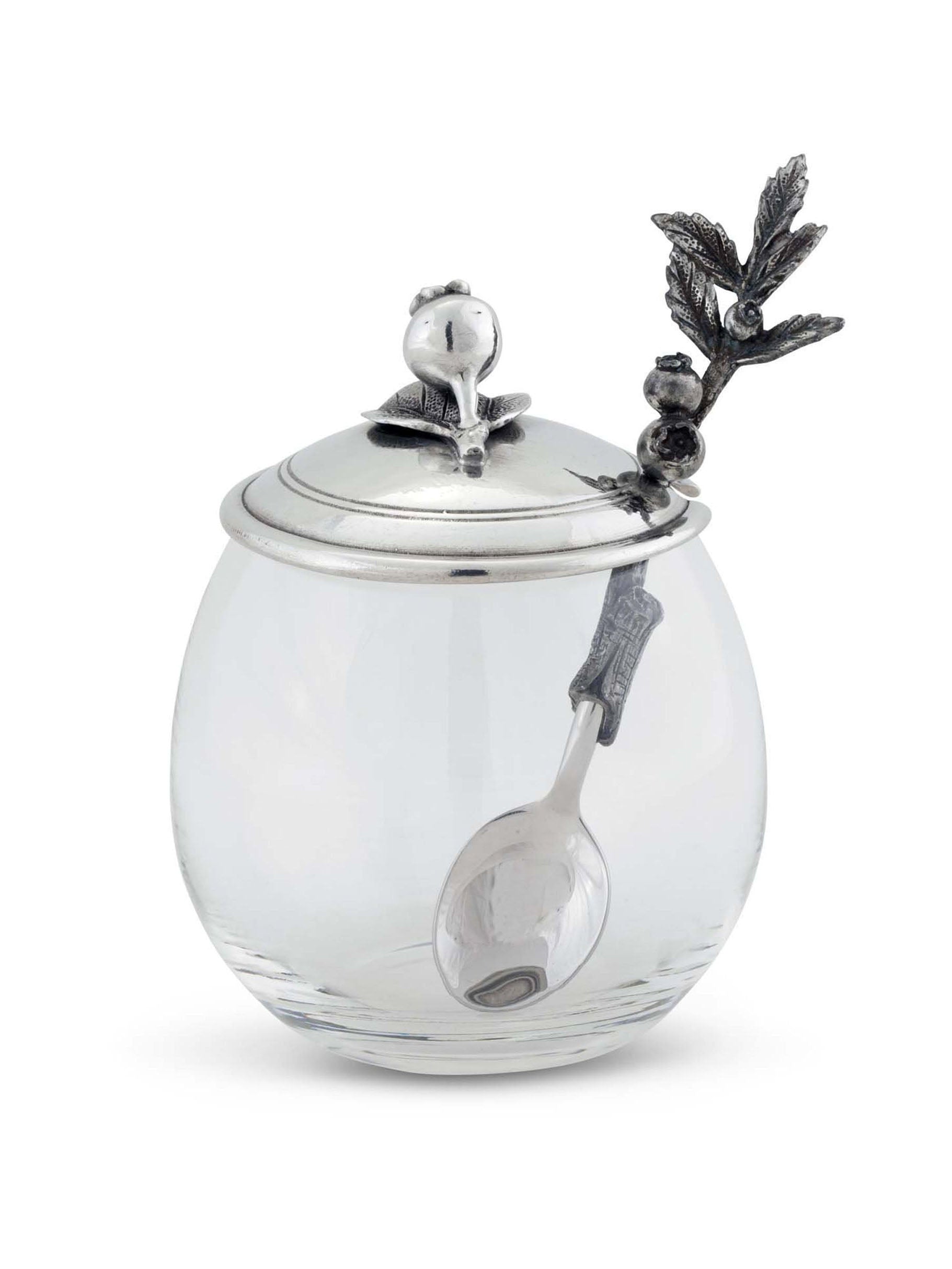 Vagabond House Blueberry Jam Jar with Spoon Weston Table