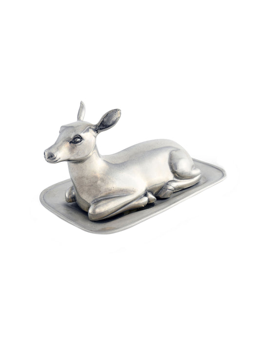 Vagabond House Pewter Doe Butter Dish Weston Table