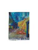 Van Gogh Cashmere and Cotton Throw Café Terrace at Night Weston Table