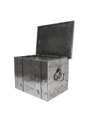 Vintage 1900 French Nickel Apartment Coal Box Weston Table