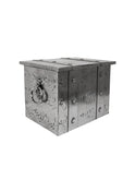 Vintage 1900 French Nickel Apartment Coal Box Weston Table