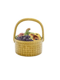 Vintage 1900s Sarreguemines Fruit Basket Weston Table