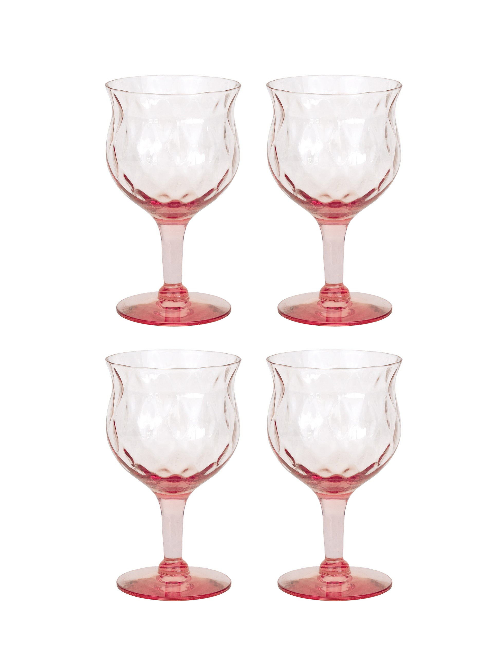 Vintage 1930s Byzantine Pink Goblets Weston Table