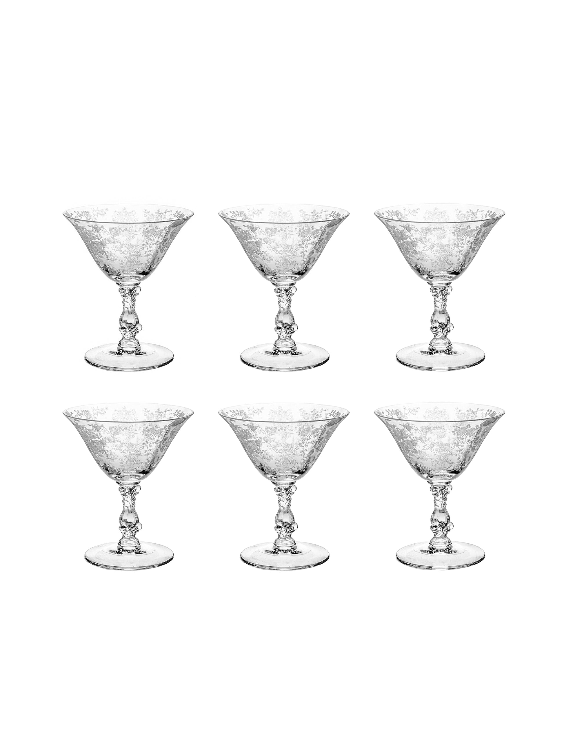 Vintage Stemware Cut Glass Crystal Goblets Wine Glasses Short Stem Water  Glass Crystal Barware 