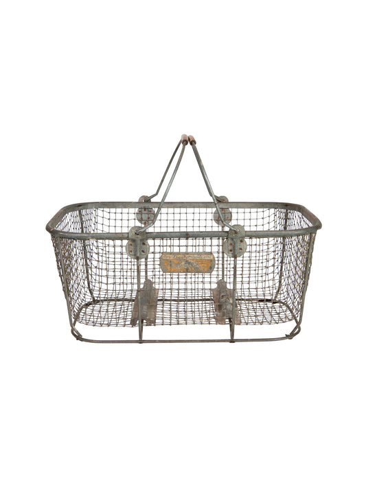 Vintage 1940s Quaker Wire Basket Weston Table