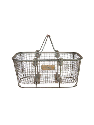  Vintage 1940s Quaker Wire Basket Weston Table 