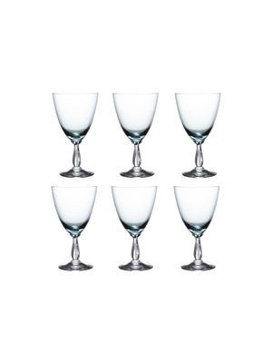  Vintage 1950s Fostoria Rhapsody Glasses Set 6 Weston Table 