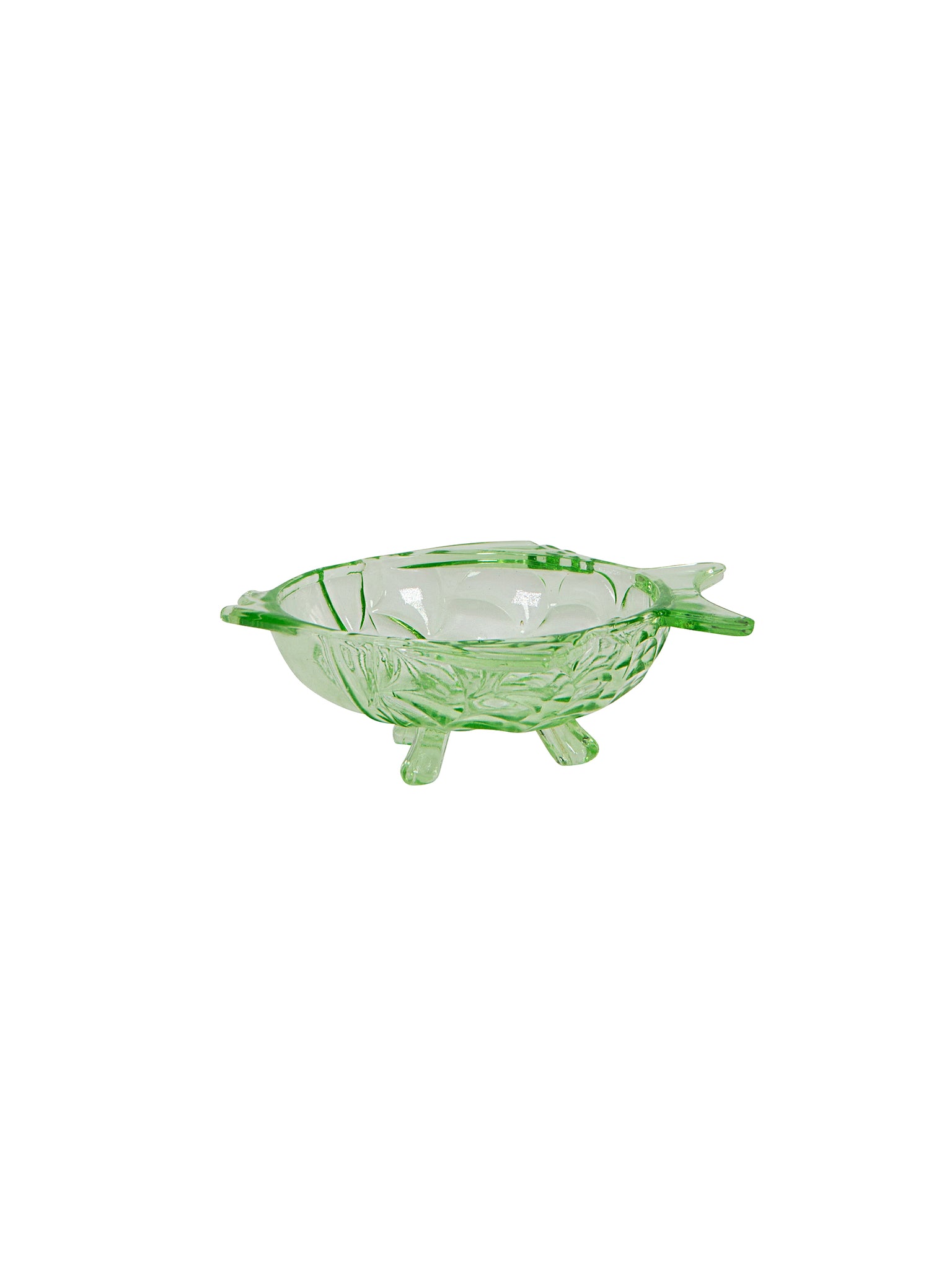Vintage 1950s Green Glass Fish Bowl Set Weston Table