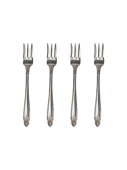 Vintage 1950s Prelude Silver Plate Oyster Forks Weston Table