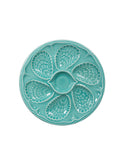 Vintage 1950s Turquoise Oyster Plate Weston Table