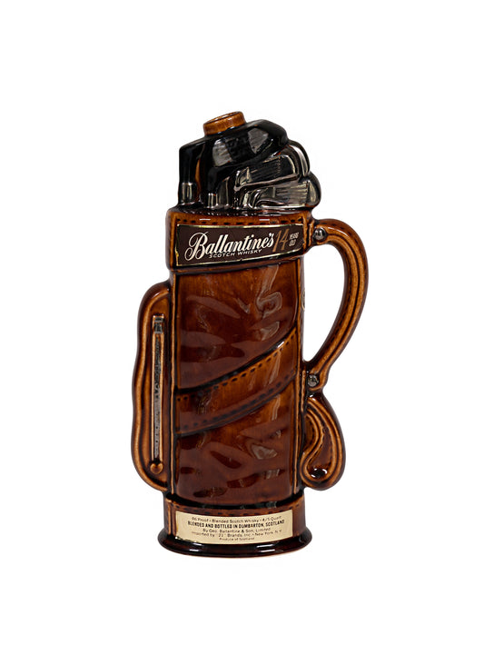 Vintage 1960s Ballantine's Golf Bag Decanter Weston Table 