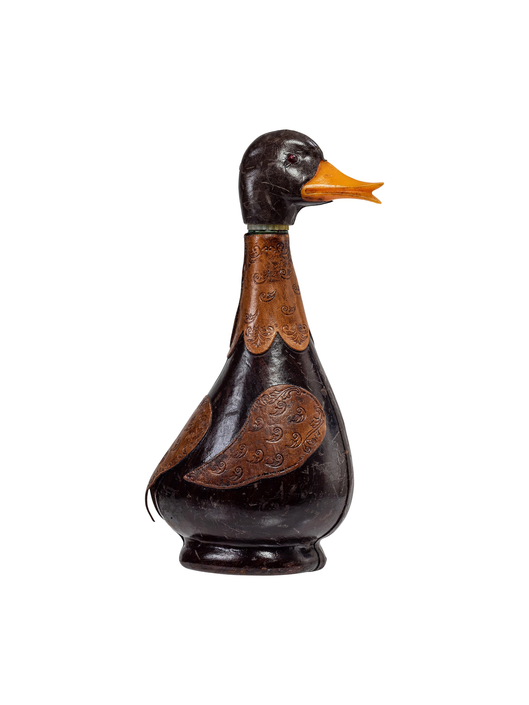 Shop the Vintage 1960s Italian Leather Duck Decanter at Weston Table
